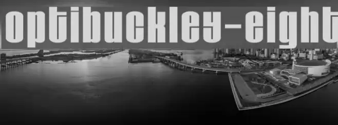 OPTIBuckley-Eight Font examples