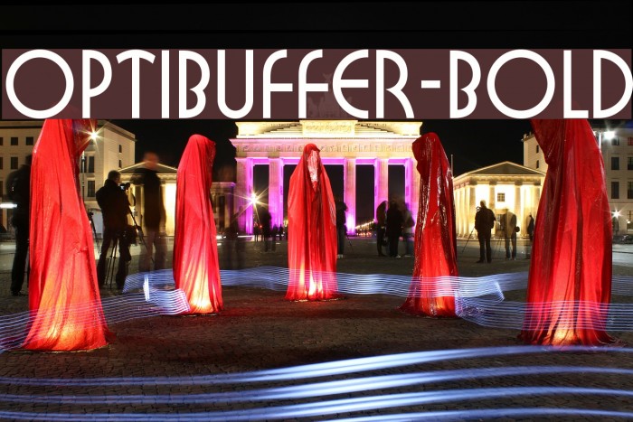 OPTIBuffer-Bold Font examples
