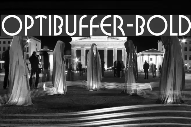 OPTIBuffer-Bold Fonte examples
