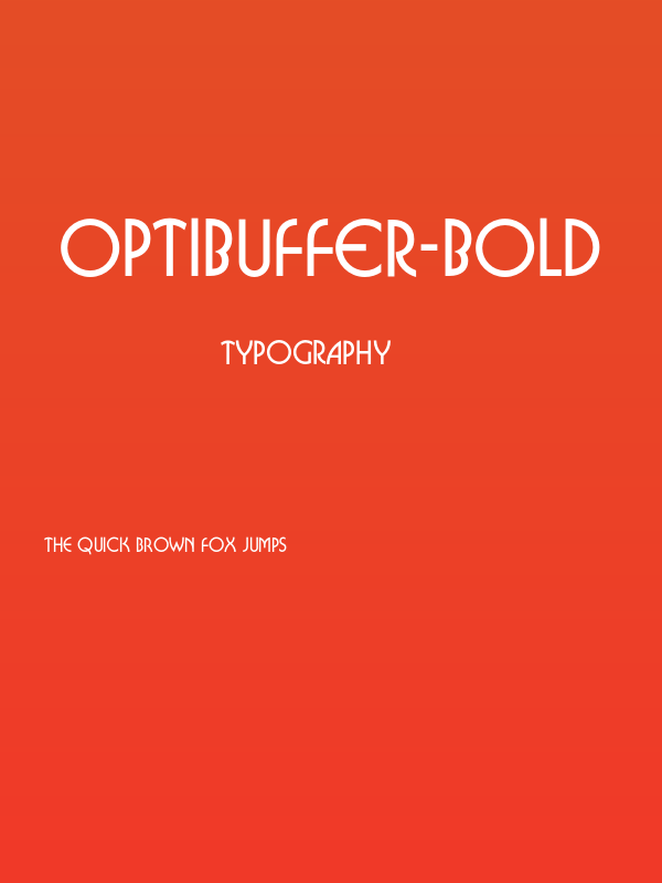 OPTIBuffer-Bold Poster