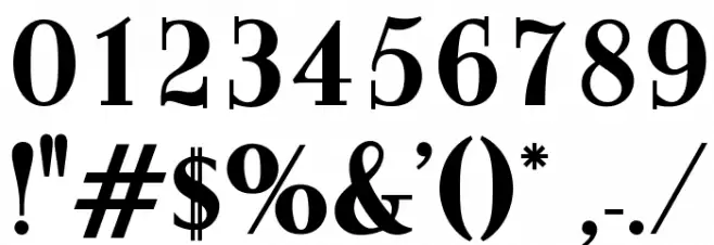 OPTIBurley-Bold Font OTHER CHARS