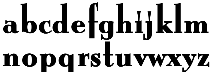 OPTIBurley-Bold Font LOWERCASE