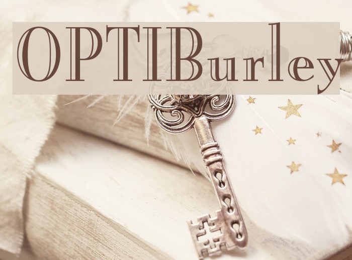 OPTIBurley Font examples