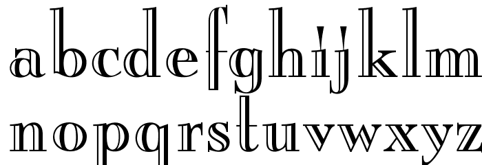 OPTIBurley Font LOWERCASE