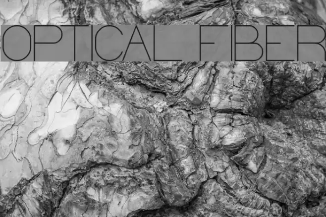OPTICAL FIBER Font examples
