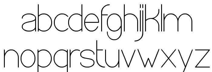 OPTICAL FIBER Font LOWERCASE