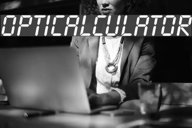 OPTICalculator Font examples