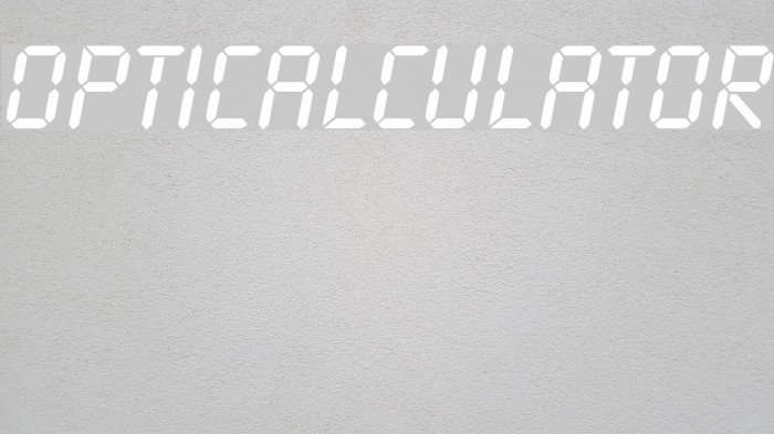 OPTICalculator Example 3