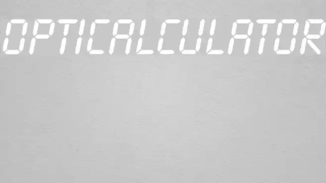 OPTICalculator Font examples
