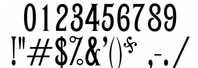 OPTICampanile Font OTHER CHARS