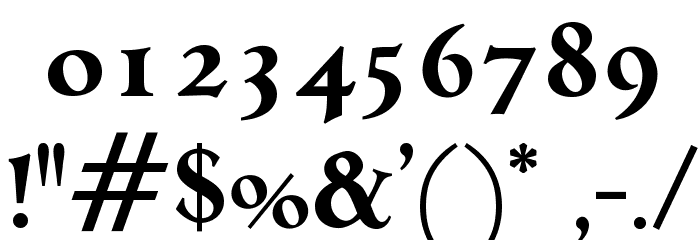 OPTICampeggio-Bold Font OTHER CHARS