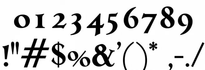 OPTICampeggio-Bold Font OTHER CHARS