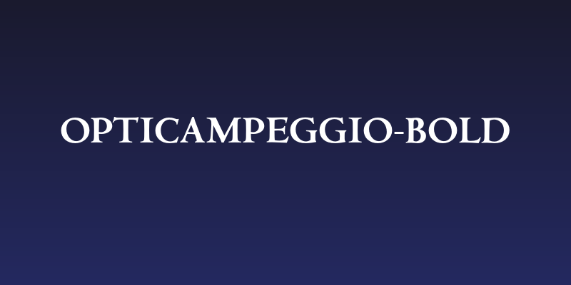OPTICampeggio-Bold Social Header