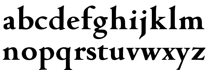OPTICampeggio-Bold Font LOWERCASE