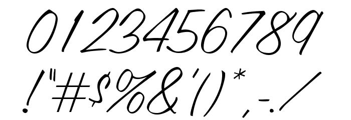 OPTICandid-Ballpoint Font OTHER CHARS