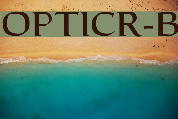 OPTICantorRoman-Bold Font examples