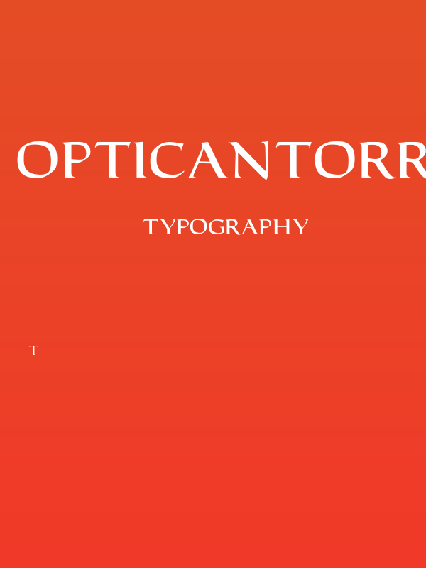 OPTICantorRoman-Bold Poster