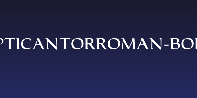 OPTICantorRoman-Bold Social Header