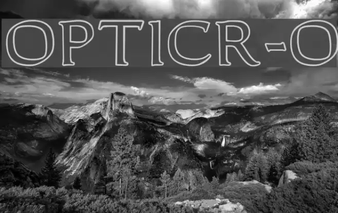 OPTICantorRoman-Outline Polices examples