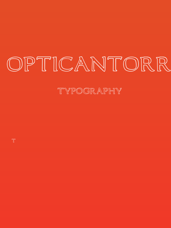 OPTICantorRoman-Outline Poster