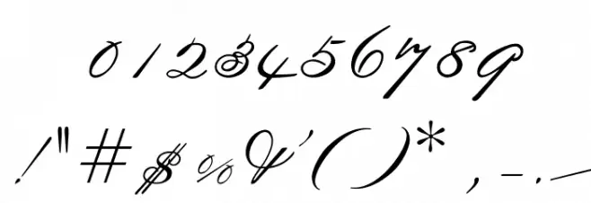 OPTICarmella-HandScript Font OTHER CHARS