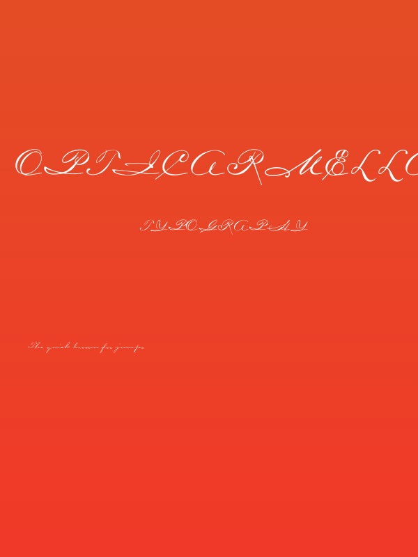 OPTICarmella-HandScript Poster