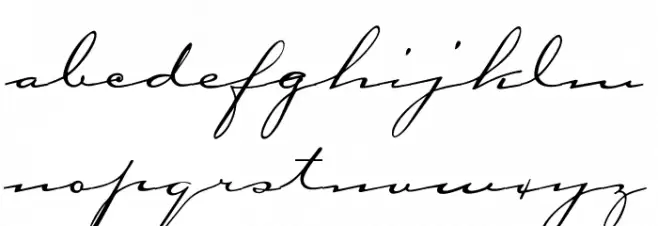 OPTICarmella-HandScript Font Litere mici