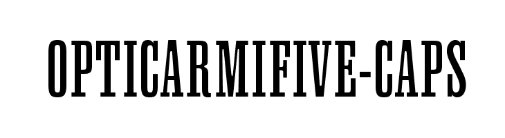 OPTICarmiFive-Caps Font