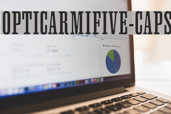 OPTICarmiFive-Caps Font examples