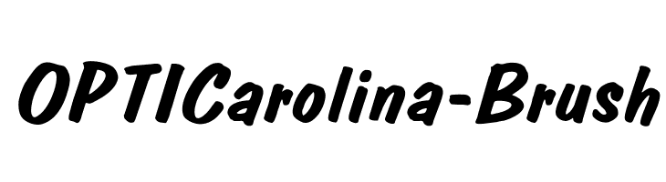 OPTICarolina-Brush  Frei Schriftart Herunterladen