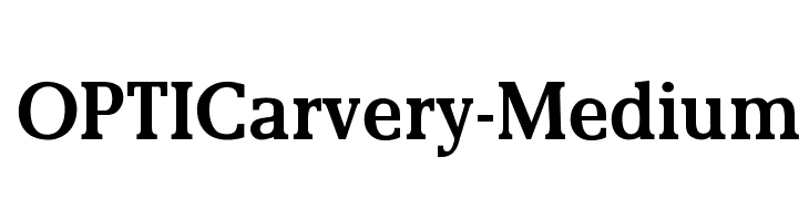 OPTICarvery-Medium Font