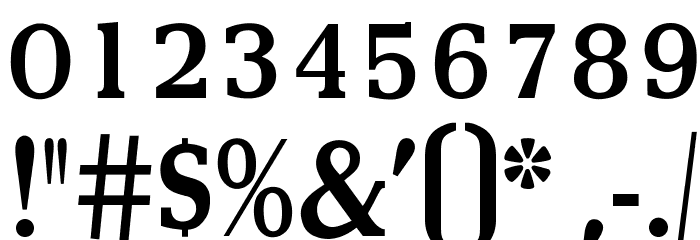 OPTICarvery-Medium Font OTHER CHARS