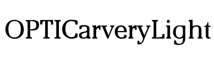 OPTICarveryLight Font