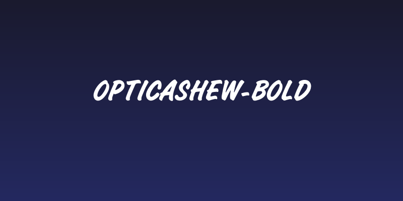 OPTICashew-Bold Social Header