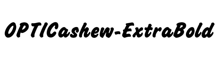 OPTICashew-ExtraBold Font