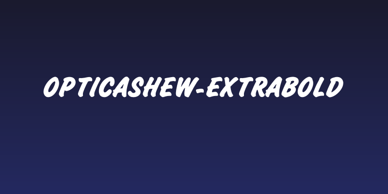 OPTICashew-ExtraBold Social Header