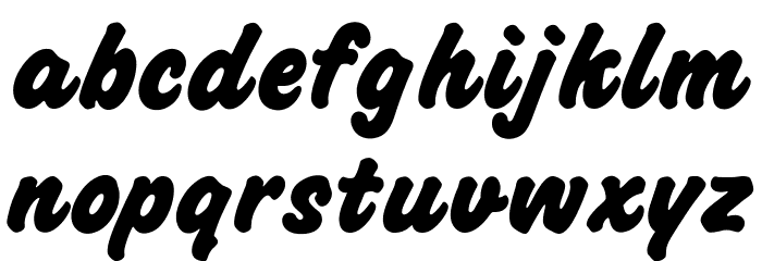 OPTICashew-ExtraBold Font LOWERCASE