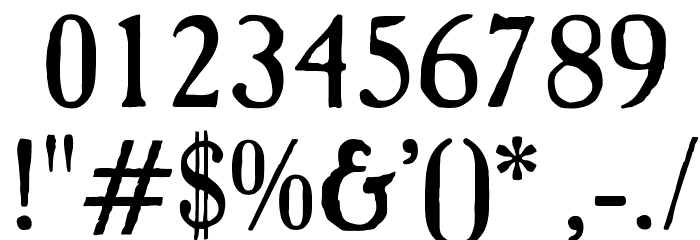 OPTICaslon-Antique Font OTHER CHARS