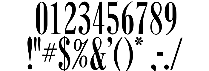 OPTICaslon-ExtraCondensed Font OTHER CHARS