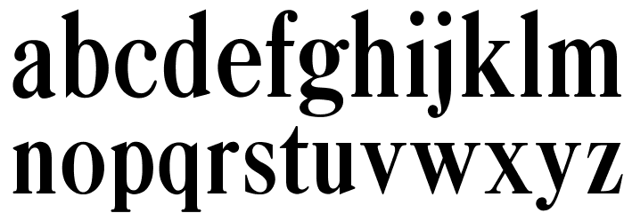 OPTICaslonBold-Cond Font LOWERCASE