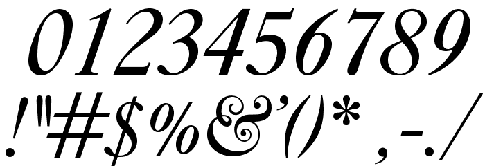 OPTICaslonFive-Italic Font OTHER CHARS