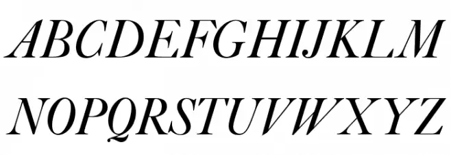 OPTICaslonFive-Italic Fonte MAIÚSCULAS