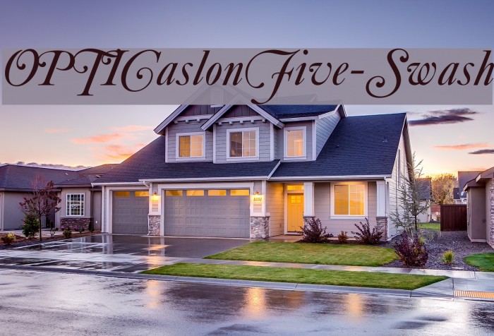 OPTICaslonFive-Swash Font examples