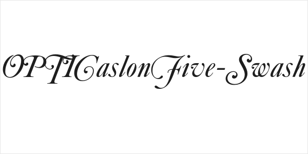 OPTICaslonFive-Swash Logo