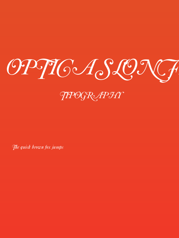 OPTICaslonFive-Swash Poster