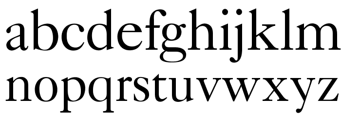 OPTICaslonFive Font LOWERCASE