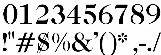 OPTICaslonTwo-Medium Font OTHER CHARS