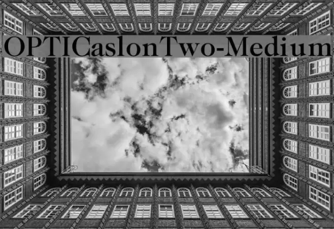 OPTICaslonTwo-Medium Font examples