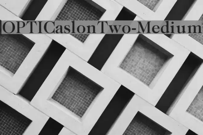 OPTICaslonTwo-Medium Font examples