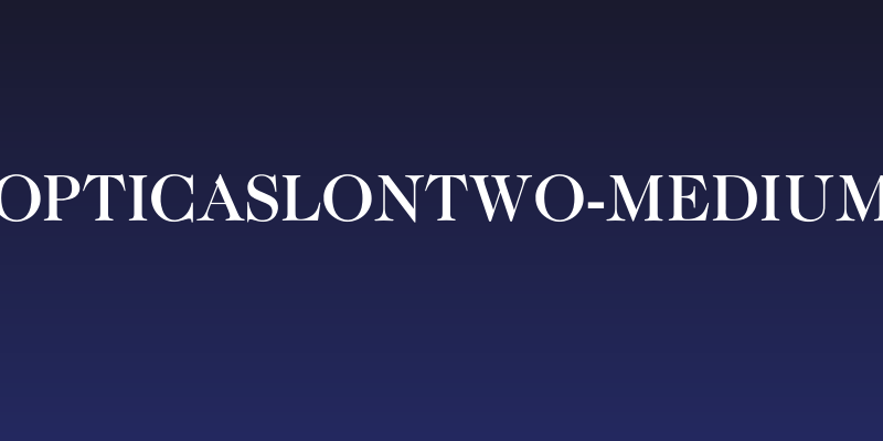 OPTICaslonTwo-Medium Social Header